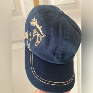 Navy Blue Cap with Gold Embroidery Awst International Lila extended trot hat